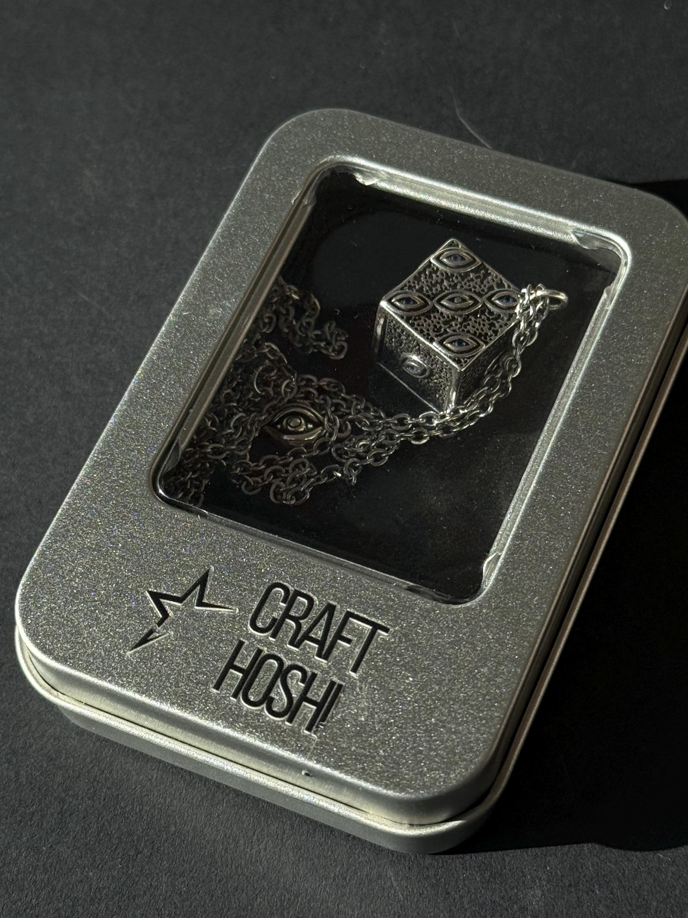 Jujutsu Kaisen Necklace Cursed Eye Cube Pendant