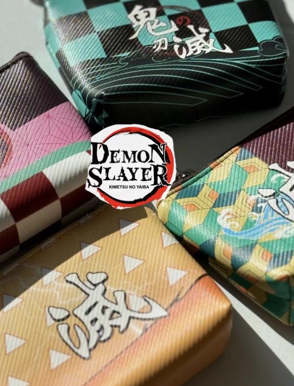 Demon Slayer Vegan Leather Coin Pouch Keychain