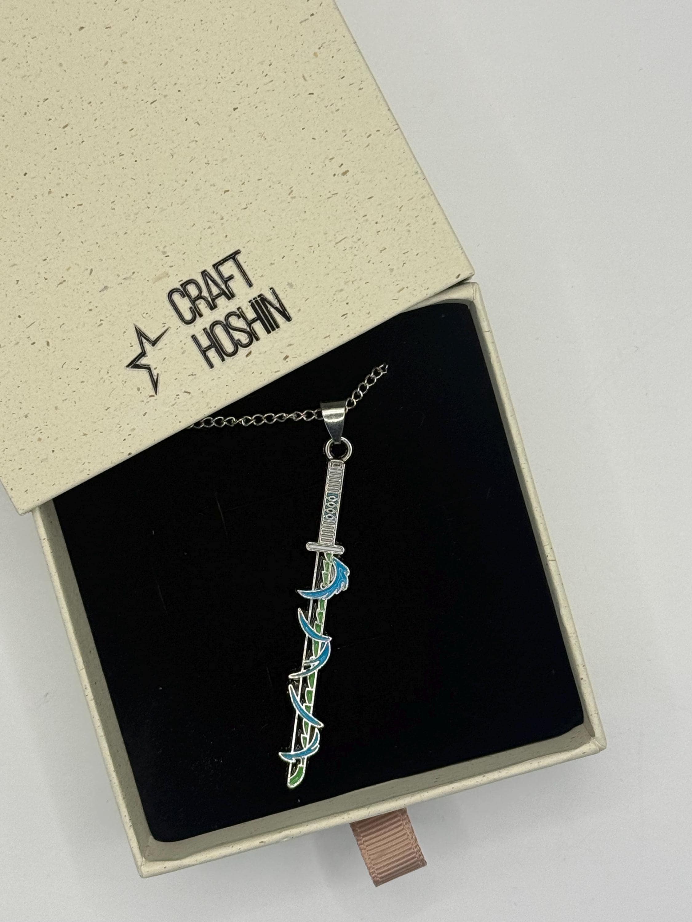 Demon Slayer Necklace Anime Sword Jewelry Gift