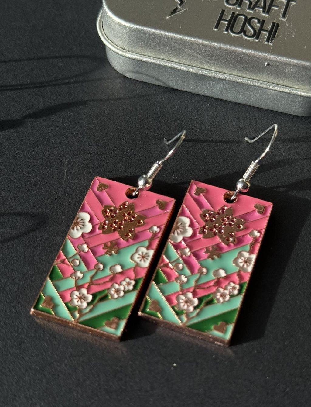 Demon Slayer Pattern Earrings