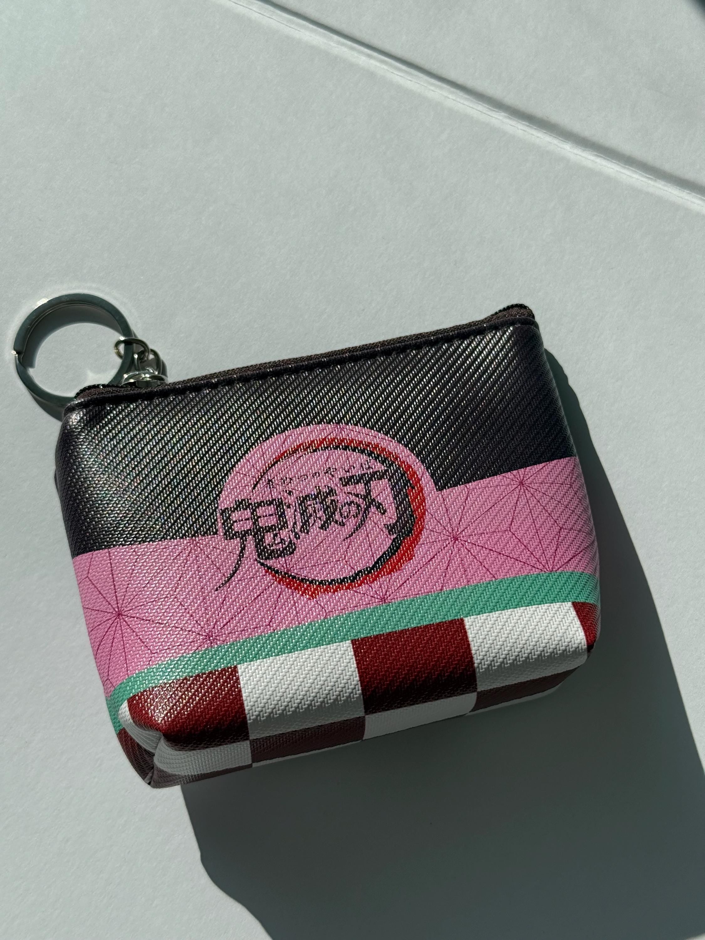 Demon Slayer Vegan Leather Coin Pouch Keychain