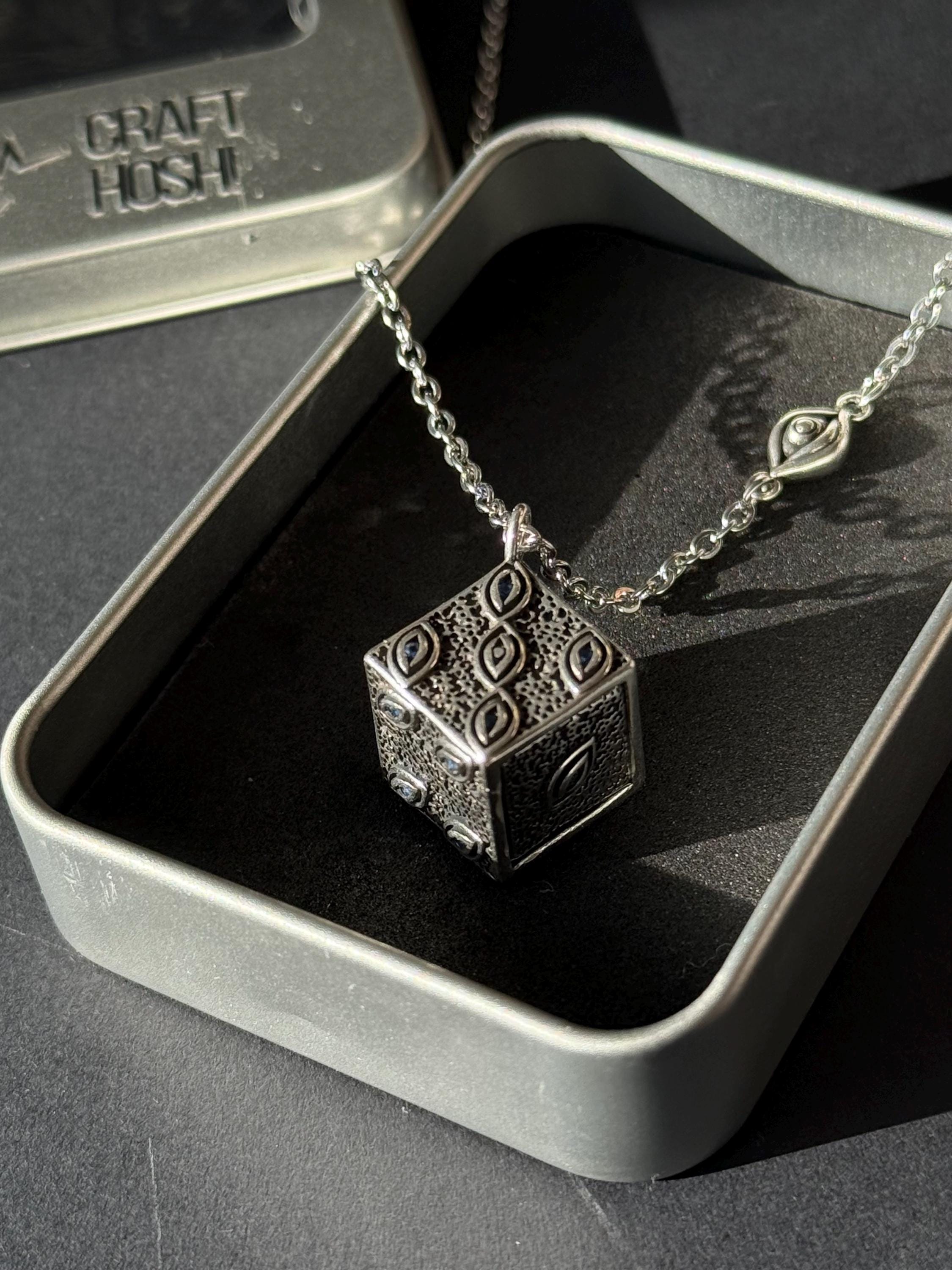 Jujutsu Kaisen Necklace Cursed Eye Cube Pendant