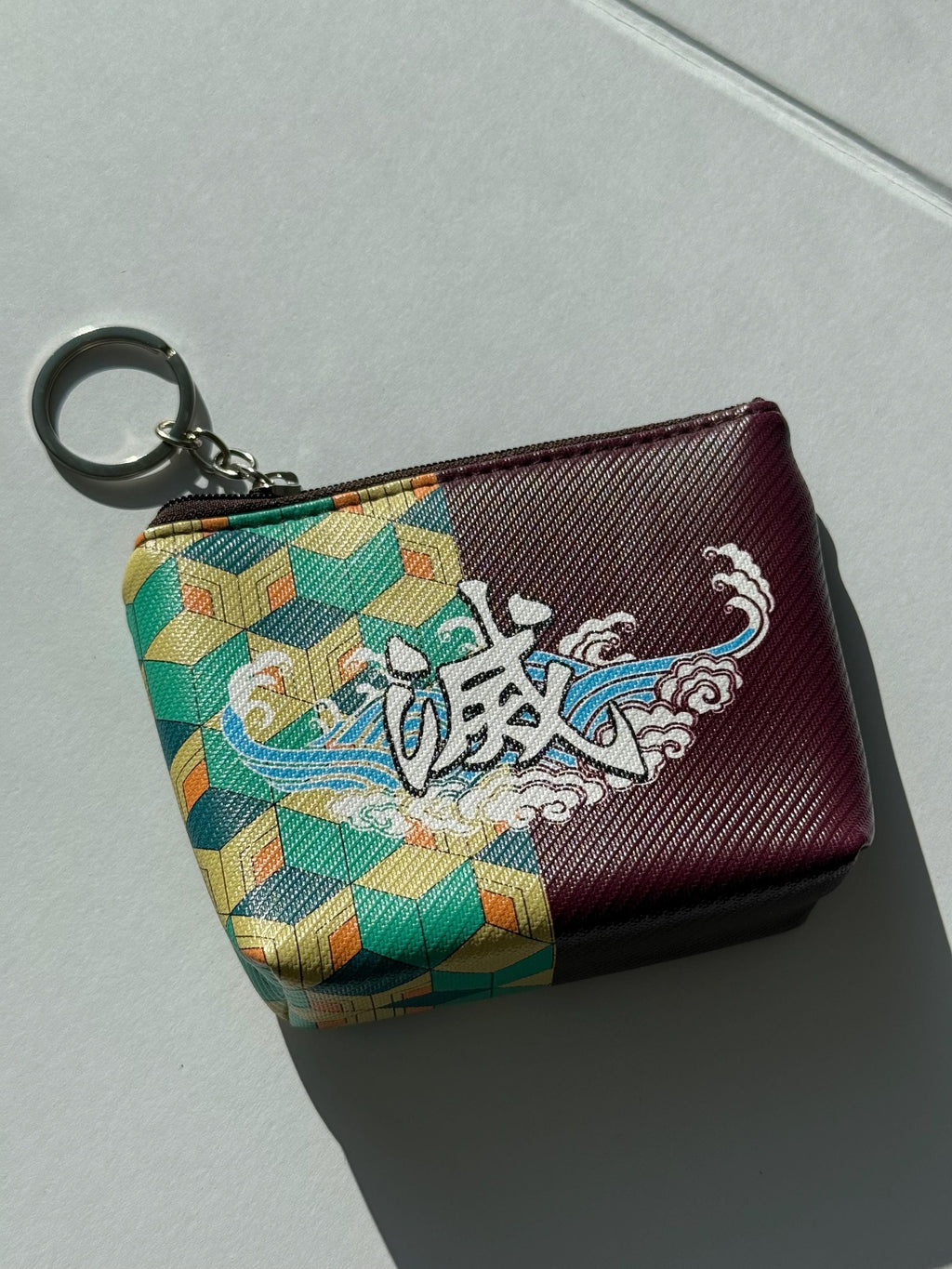 Demon Slayer Vegan Leather Coin Pouch Keychain