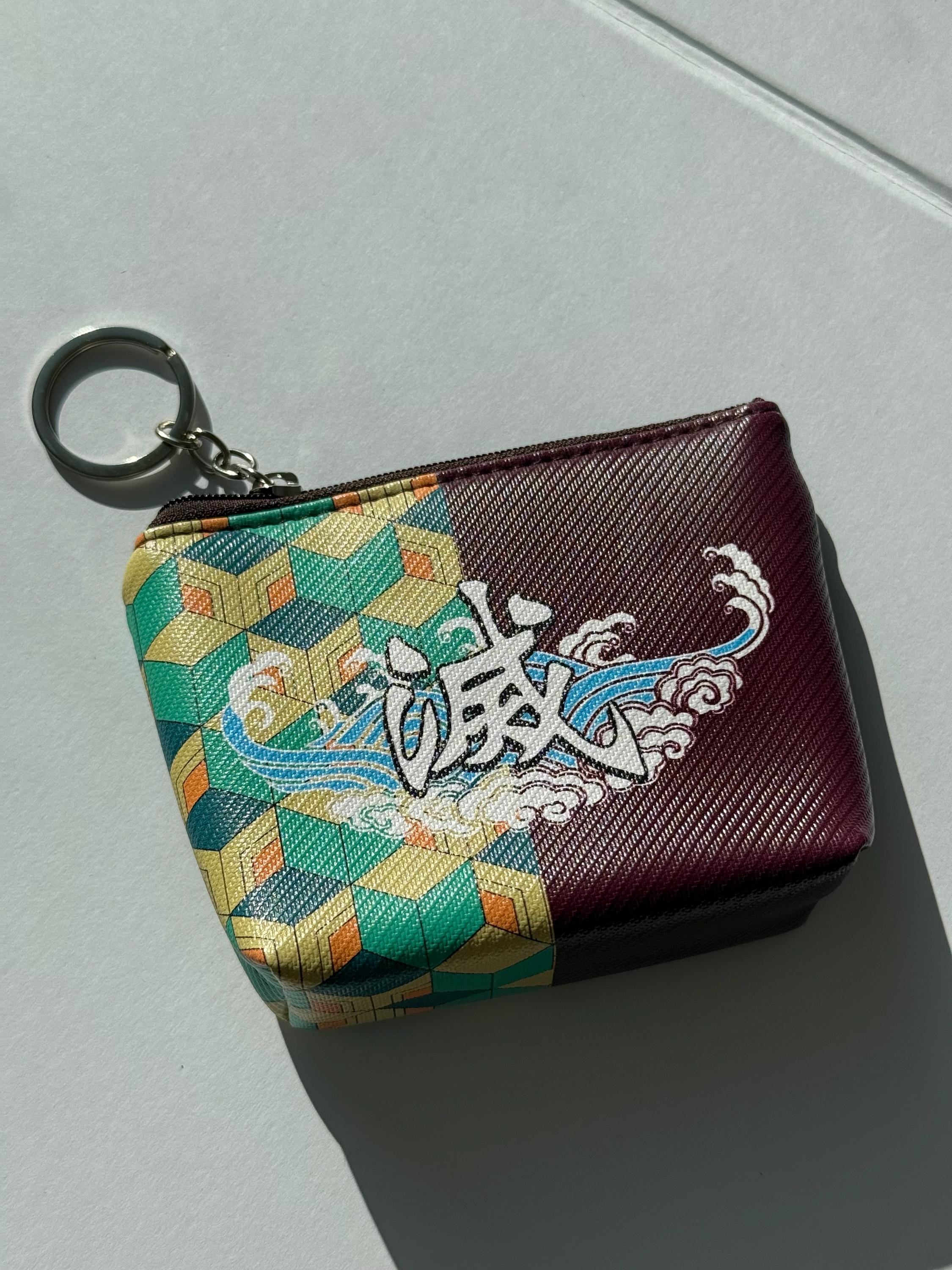 Demon Slayer Vegan Leather Coin Pouch Keychain