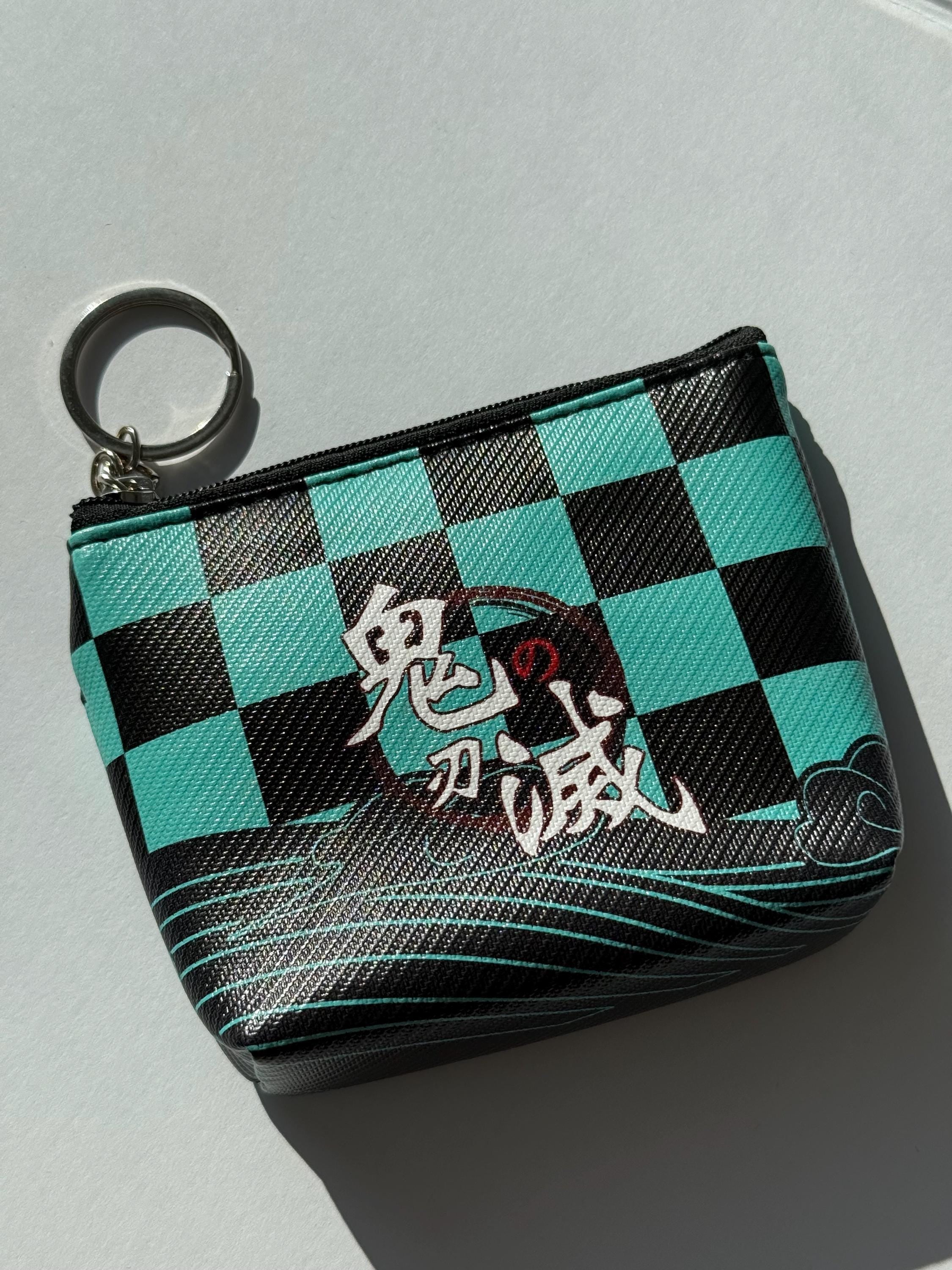 Demon Slayer Vegan Leather Coin Pouch Keychain