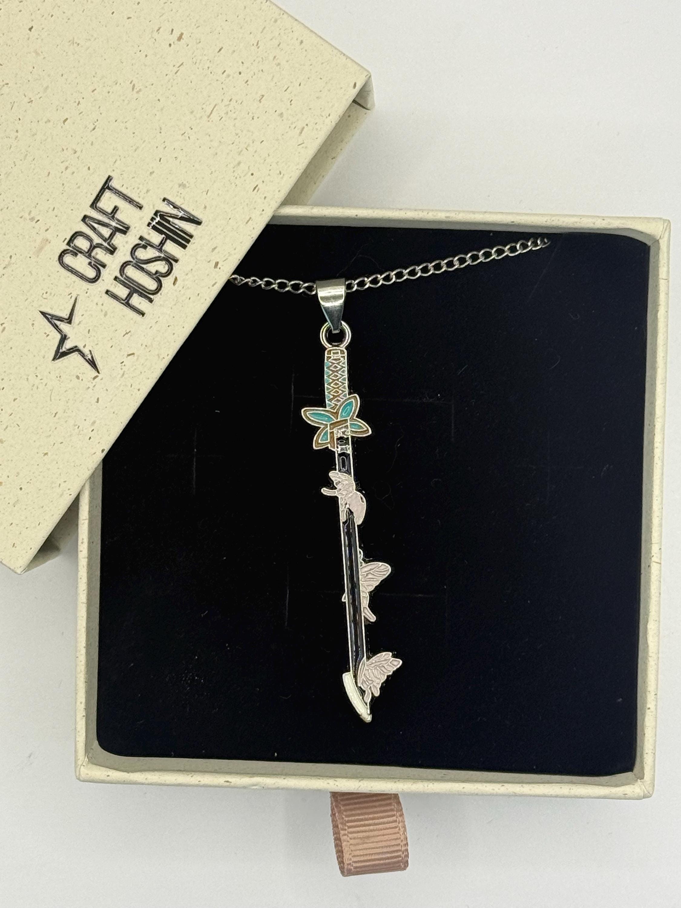 Demon Slayer Necklace Anime Sword Jewelry Gift