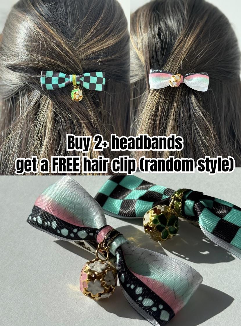 Demon Slayer Headband Set Soft & Hard Headbands
