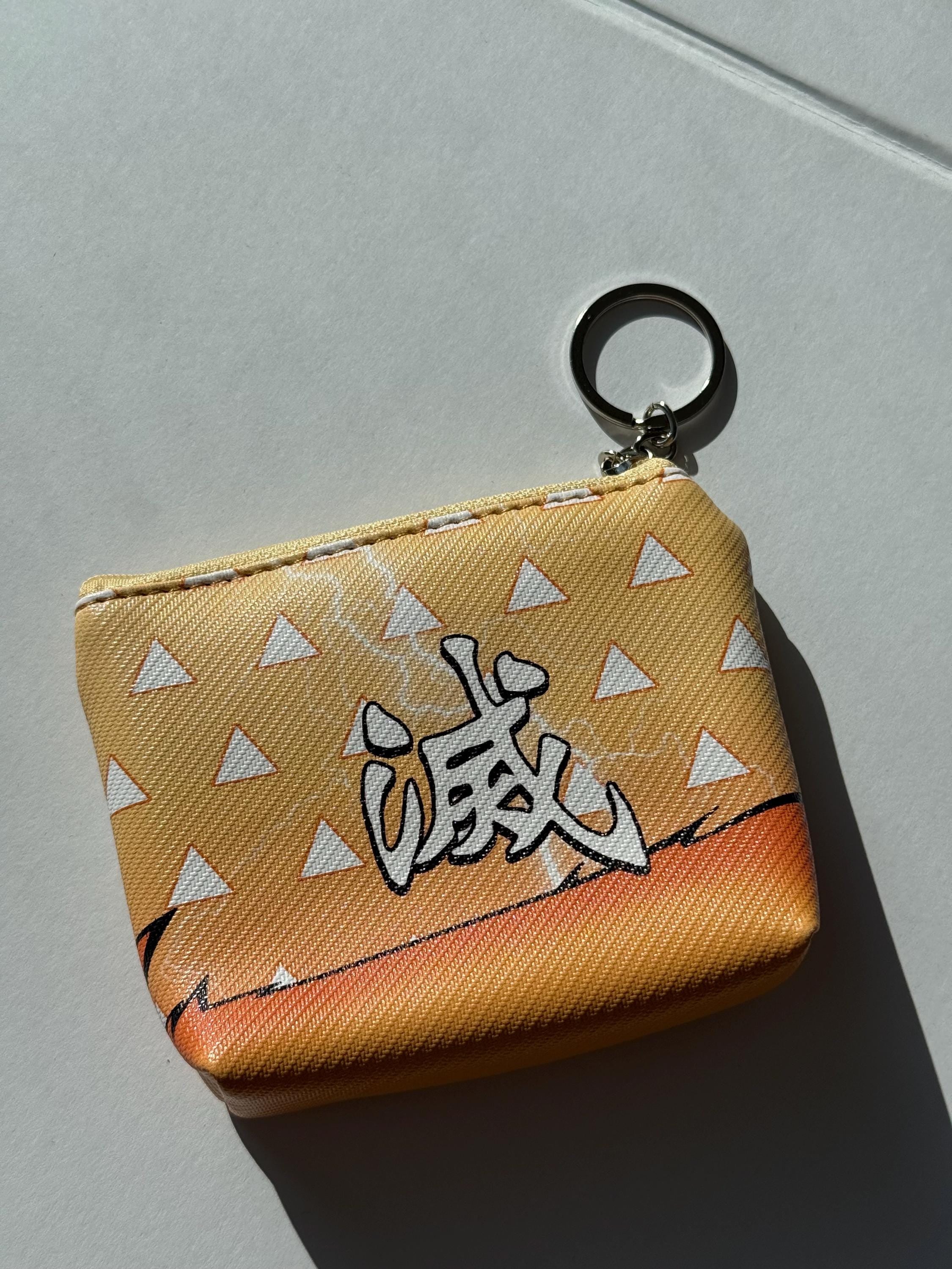 Demon Slayer Vegan Leather Coin Pouch Keychain