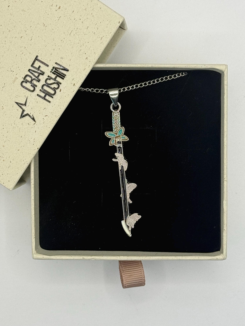 Demon Slayer Necklace Anime Sword Jewelry Gift