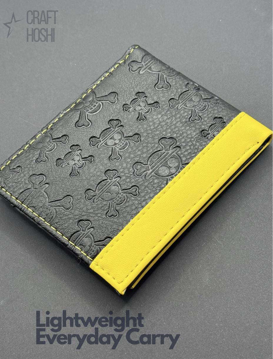 Anime Wallet with Coin Pocket Pirate-Inspired  or Cloud Design