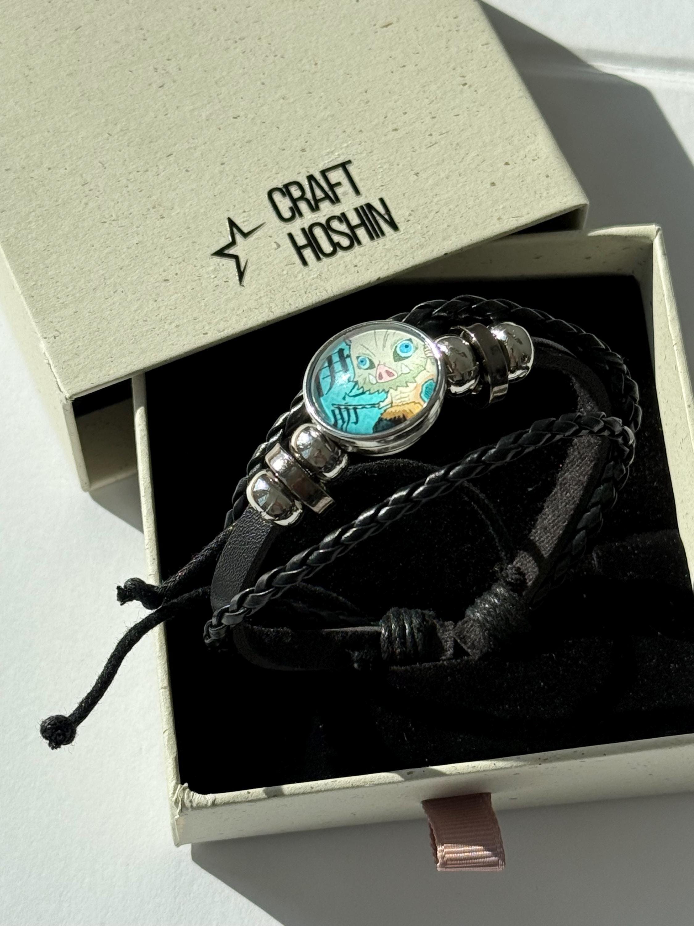 Demon Slayer Adjustable Leather Bracelet