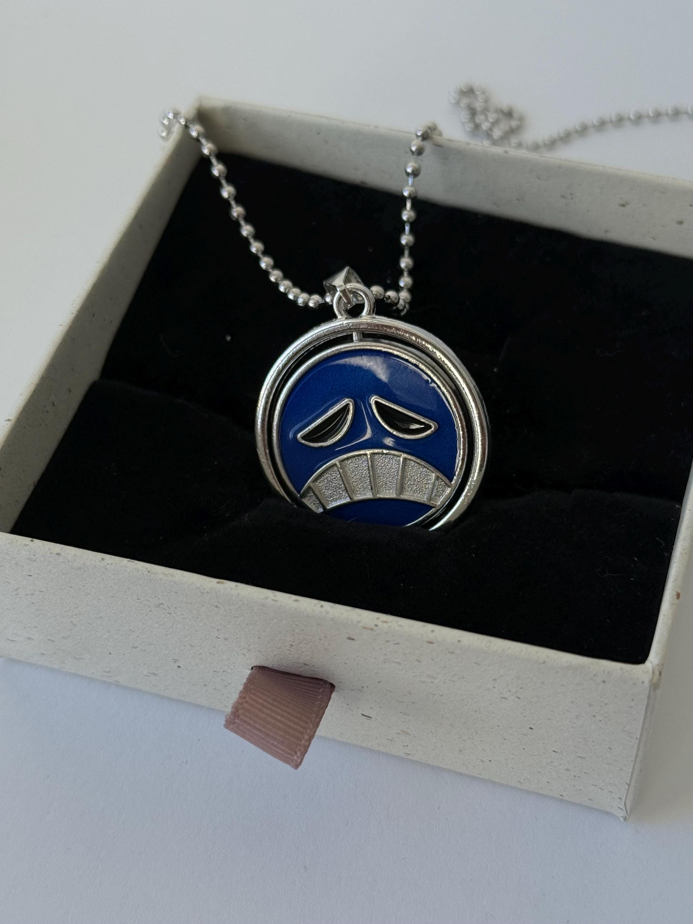Ace Blue Emblem Necklace One Piece Inspired