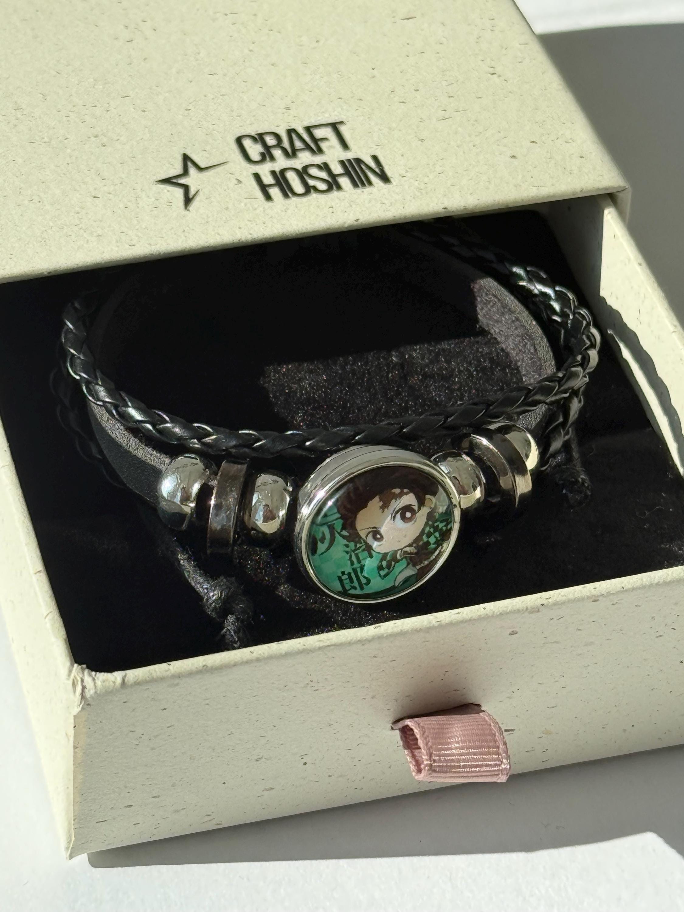 Demon Slayer Adjustable Leather Bracelet