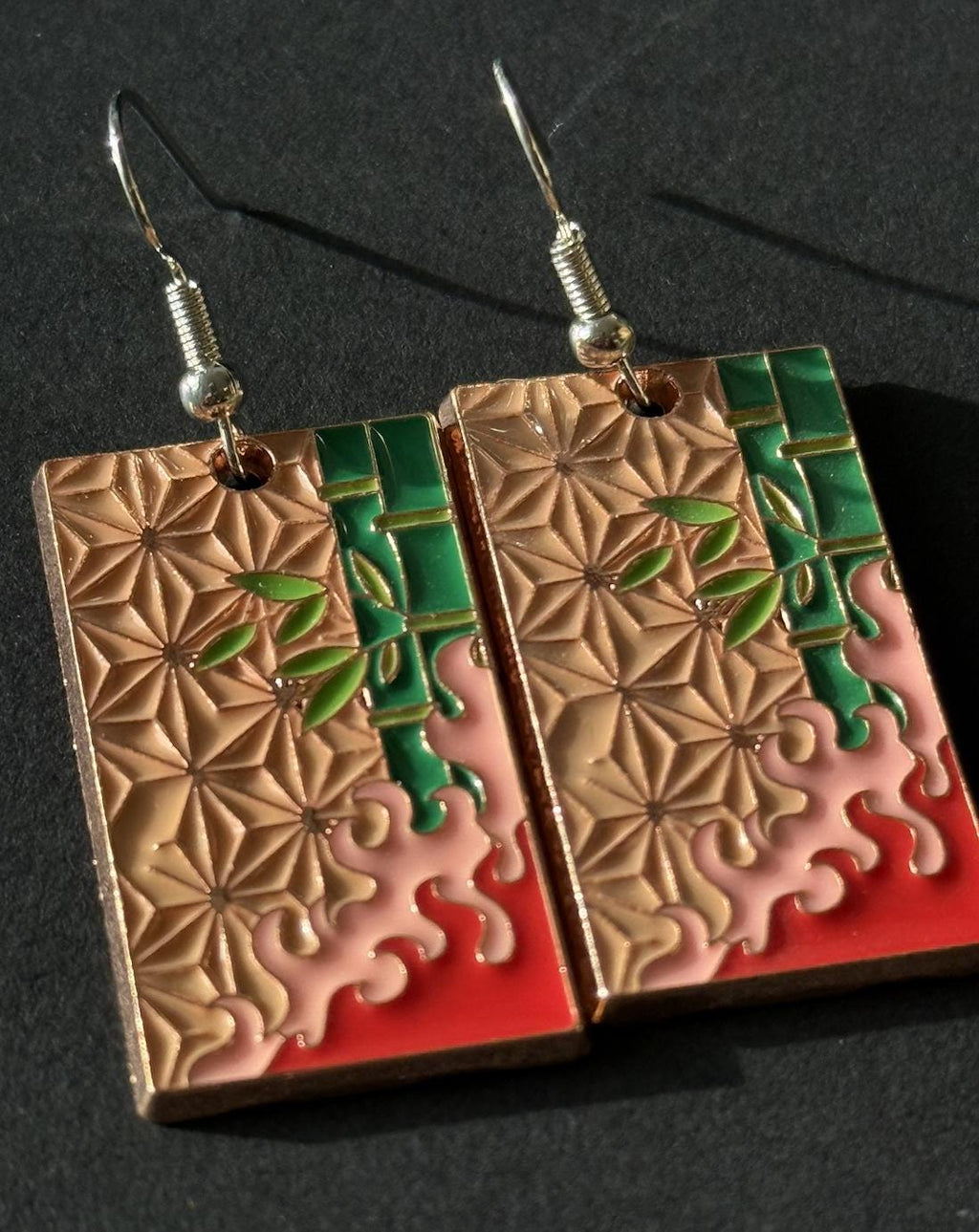 Demon Slayer Pattern Earrings