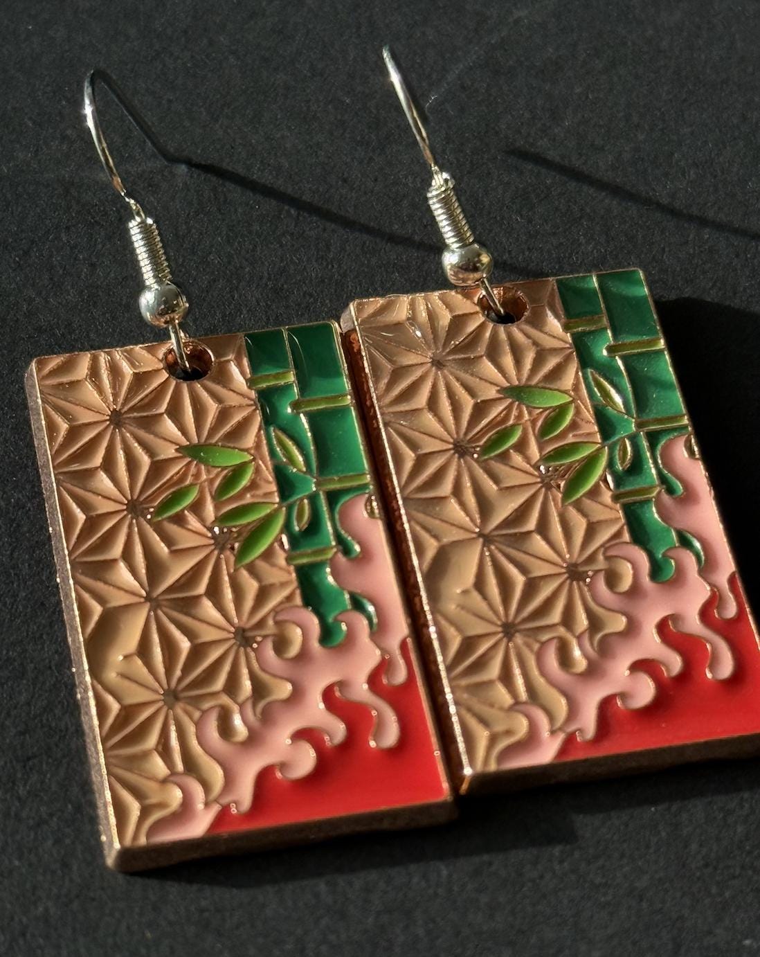 Demon Slayer Pattern Earrings