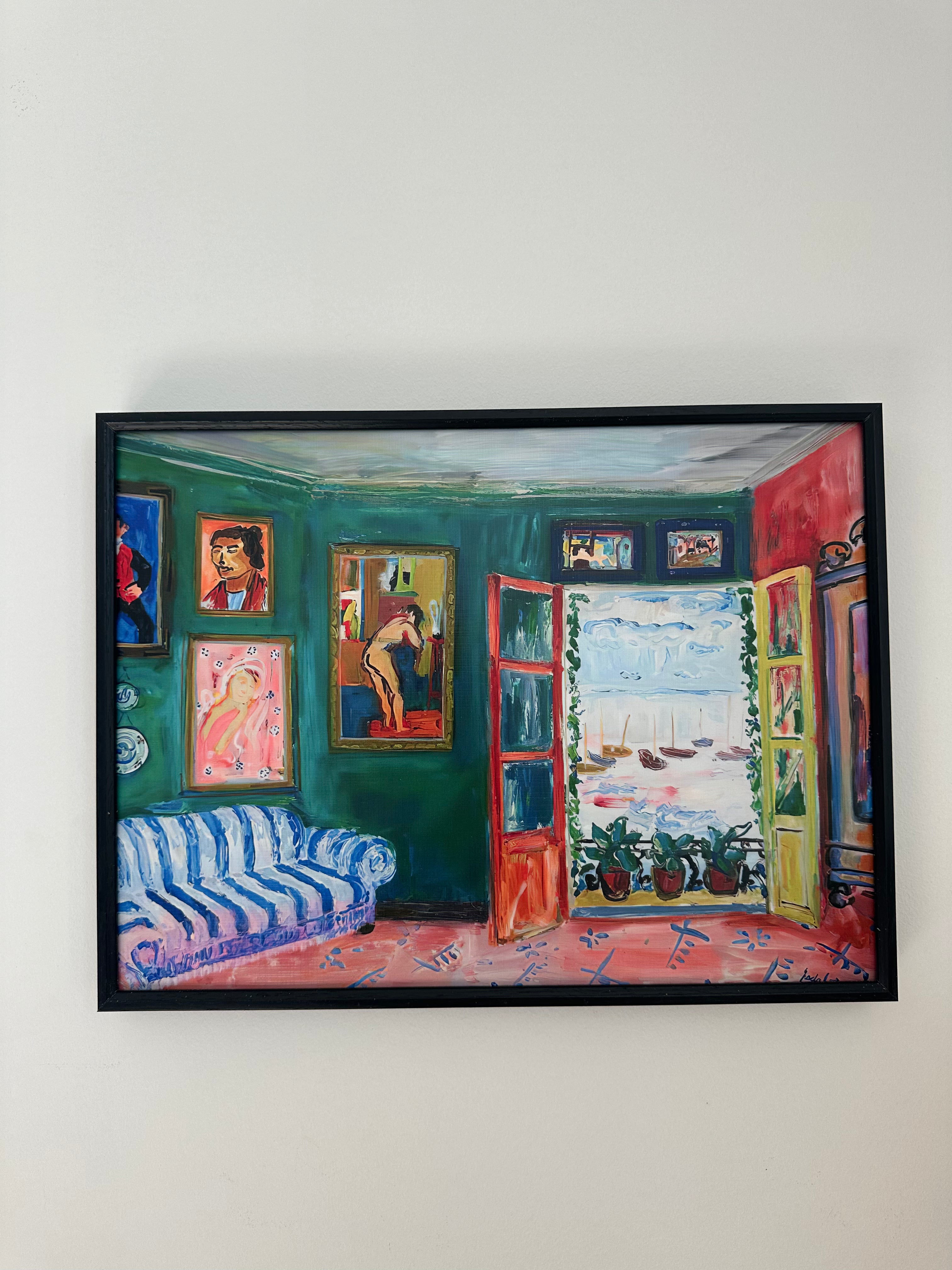 Interior with Aubergines by Henri Matisse, Textured Art