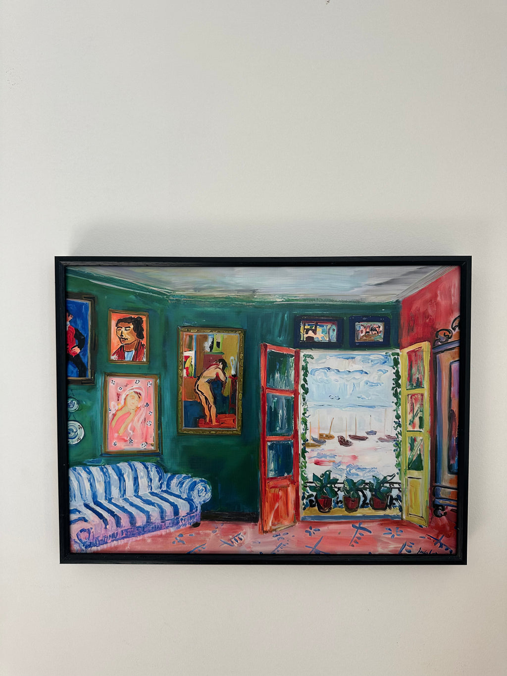 Interior with Aubergines by Henri Matisse, Textured Art