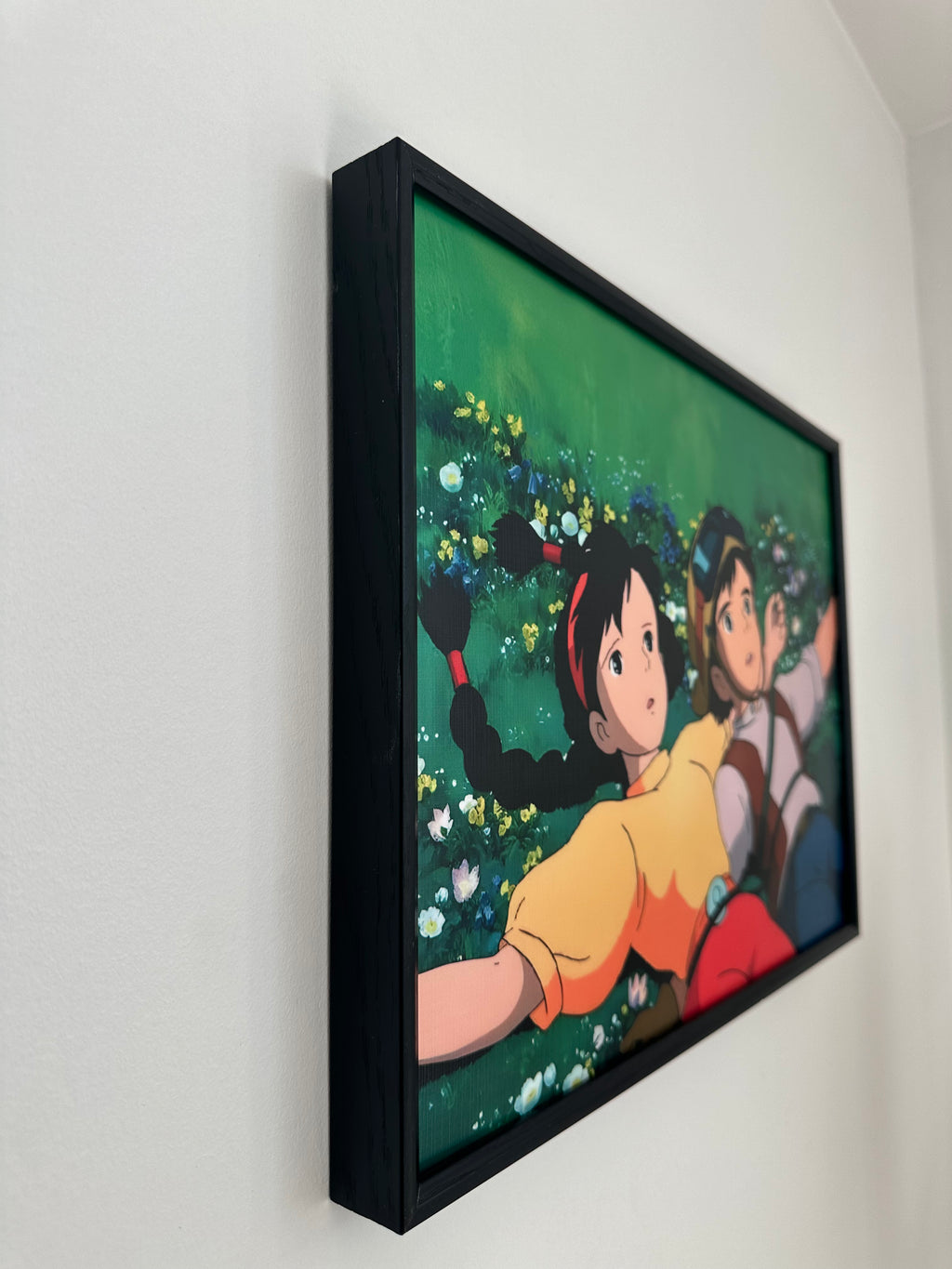 Pazu and Sheeta Relaxing in the Grass from Studio Ghibli, Castle in the Sky