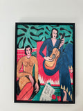 The Music (La Musique) by Henri Matisse, Textured Art