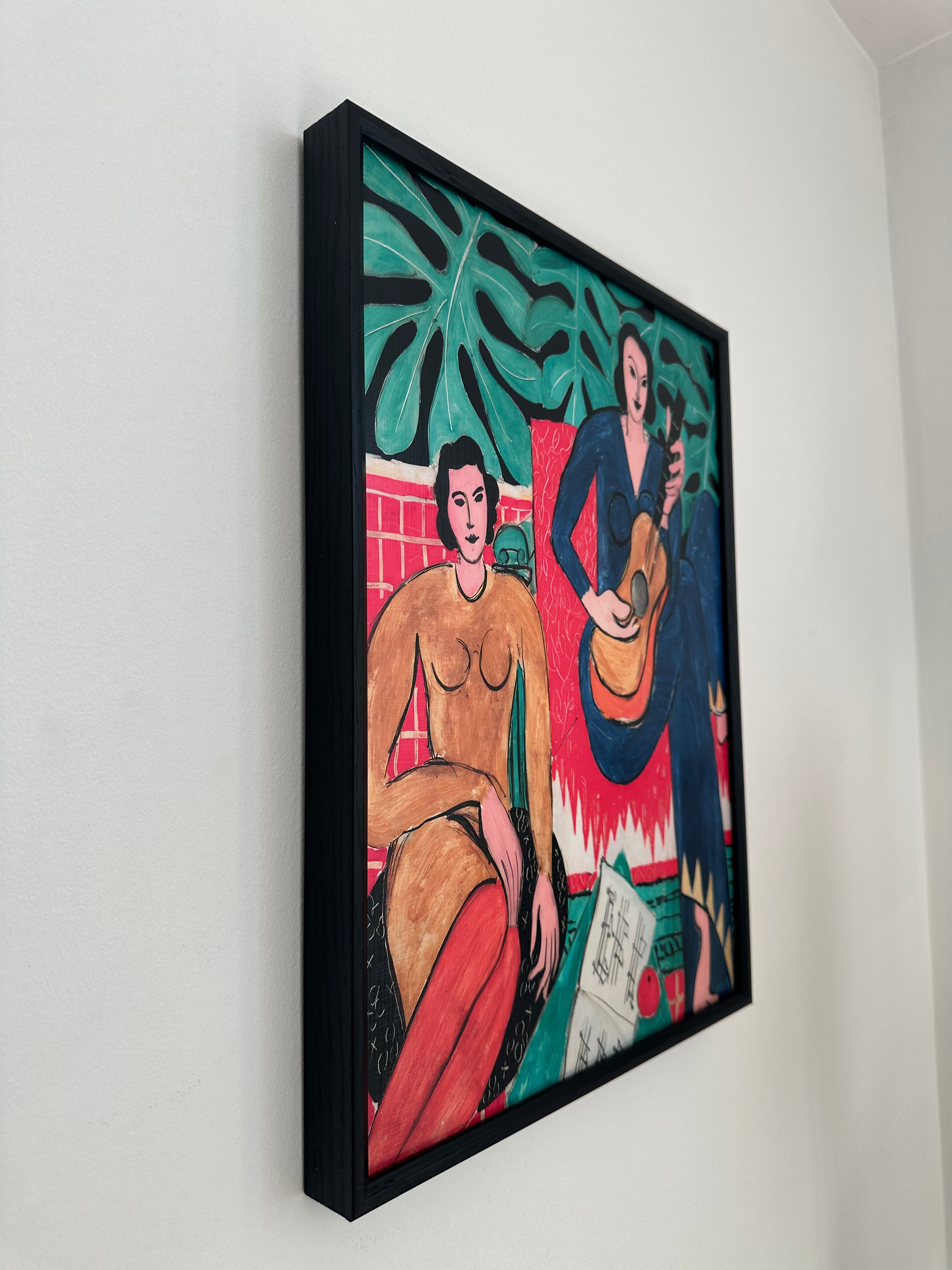 The Music (La Musique) by Henri Matisse, Textured Art