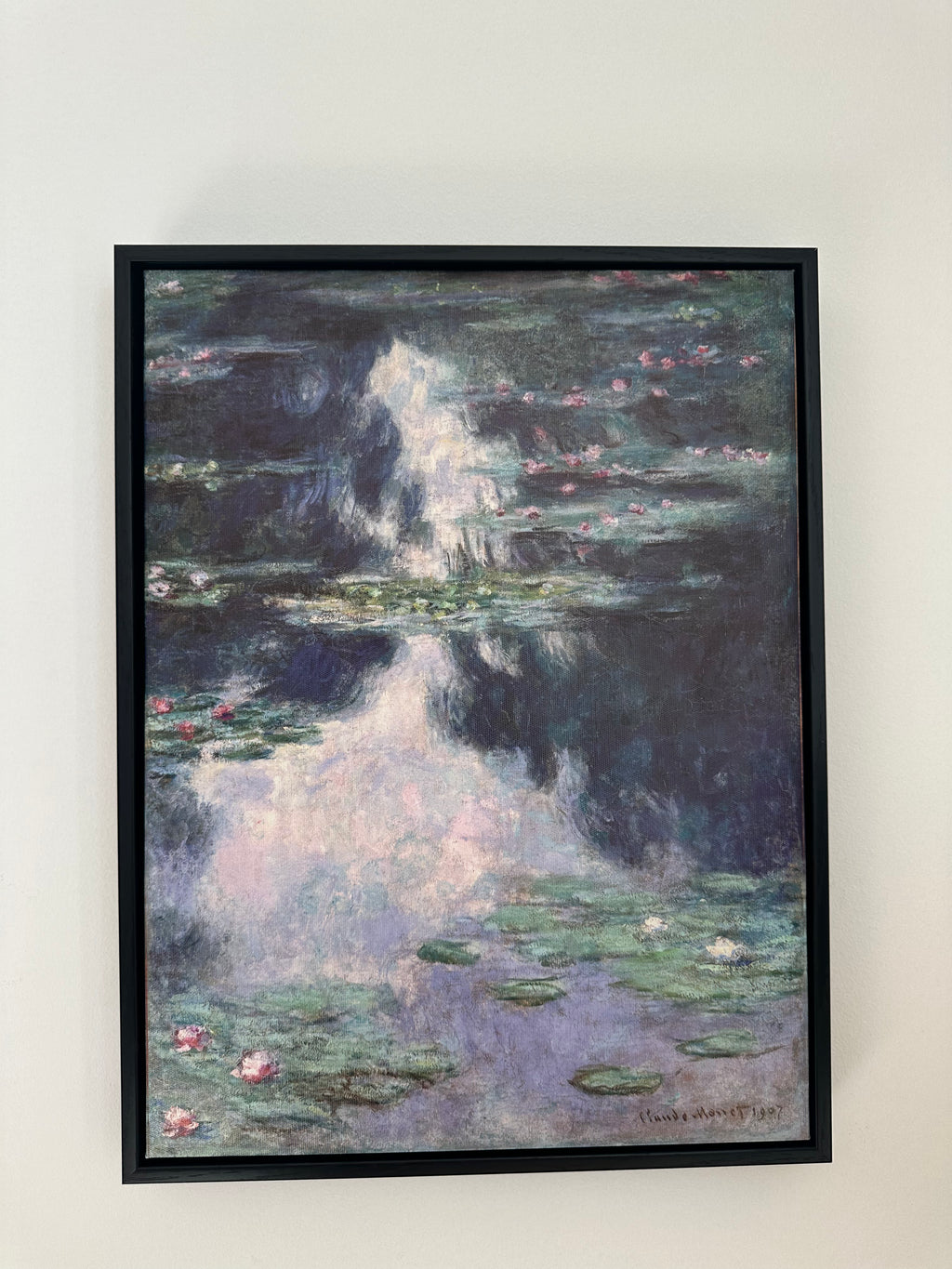 Cluade Monet "Water Lilies" Textured Art Print