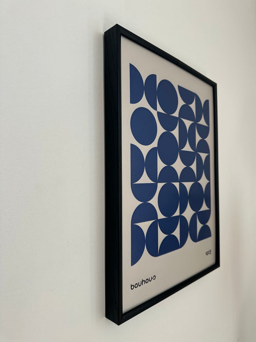 Bauhaus Geometric Blue