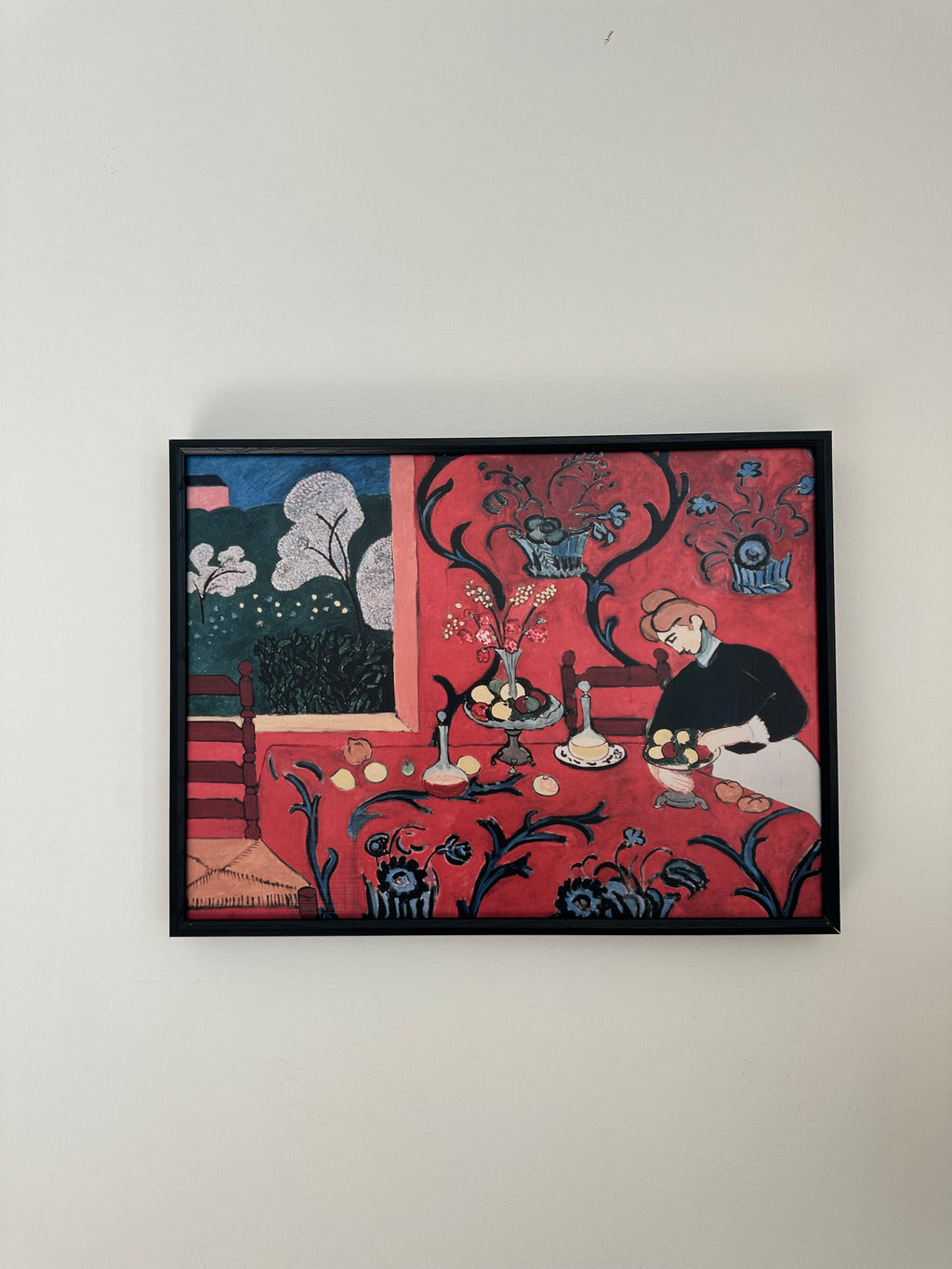 Harmony in Red (The Red Room) by Henri Matisse, Textured Wall Art