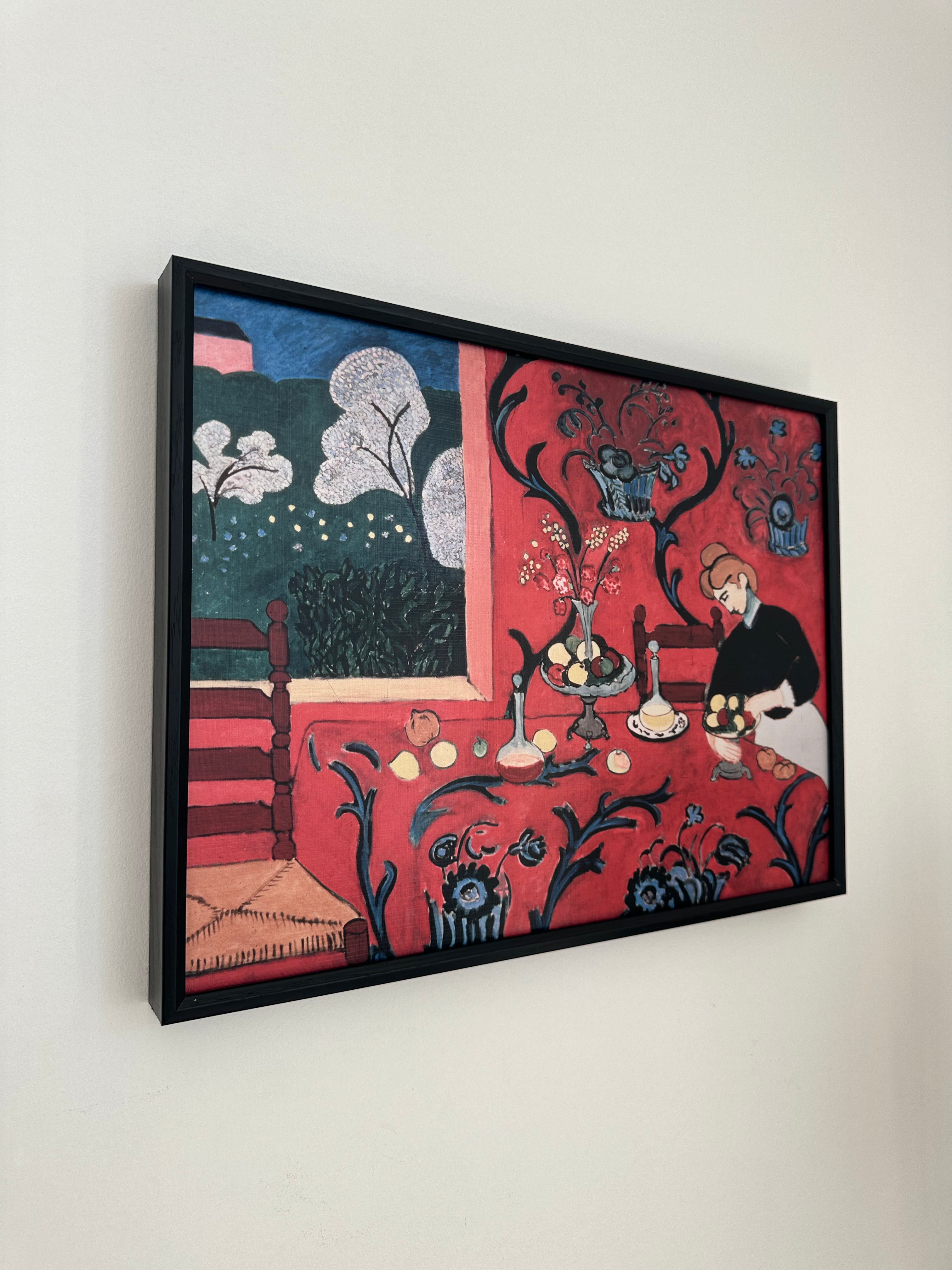 Harmony in Red (The Red Room) by Henri Matisse, Textured Wall Art