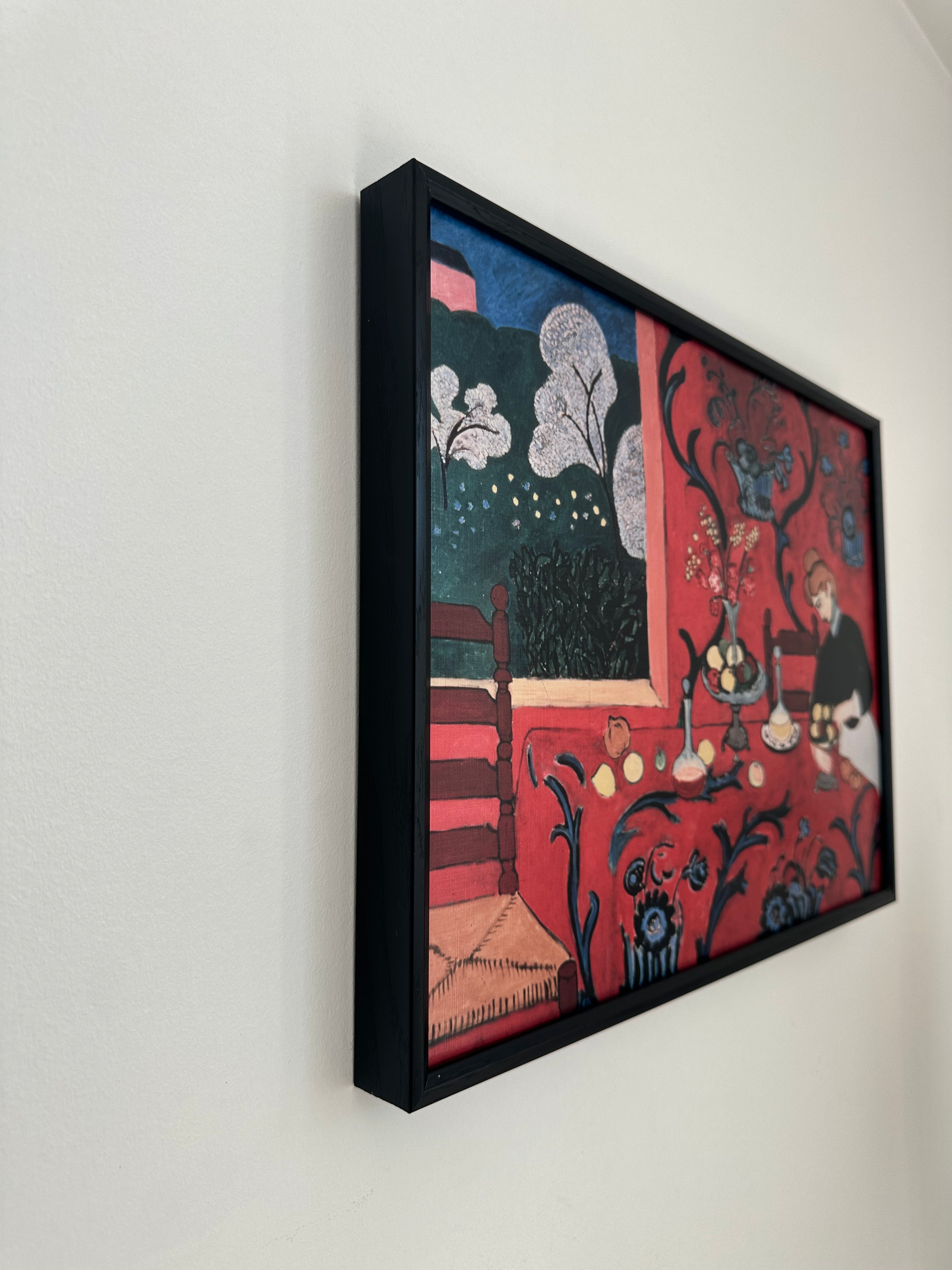 Harmony in Red (The Red Room) by Henri Matisse, Textured Wall Art