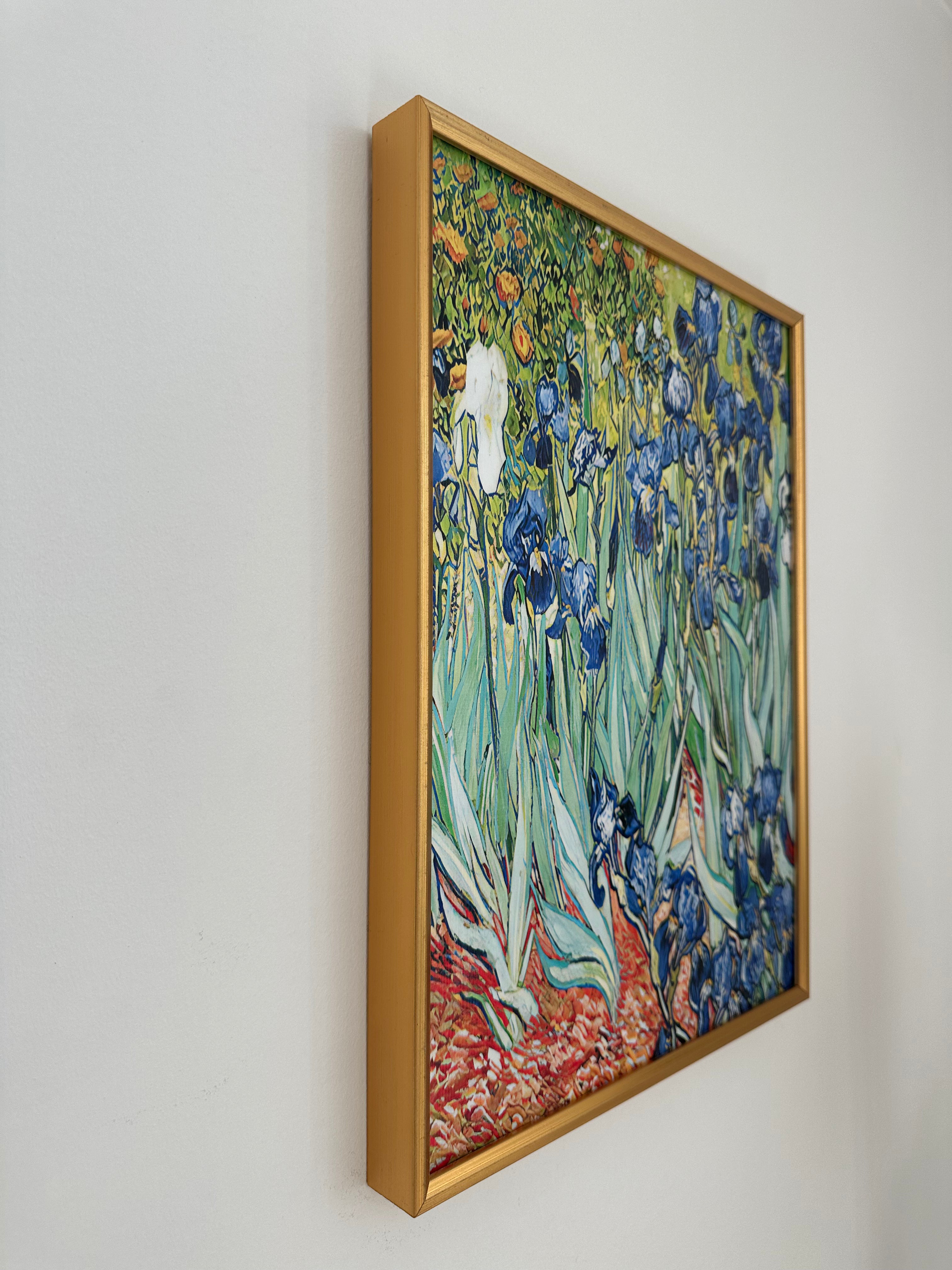 Van Gogh "Irises" Textured Art Print