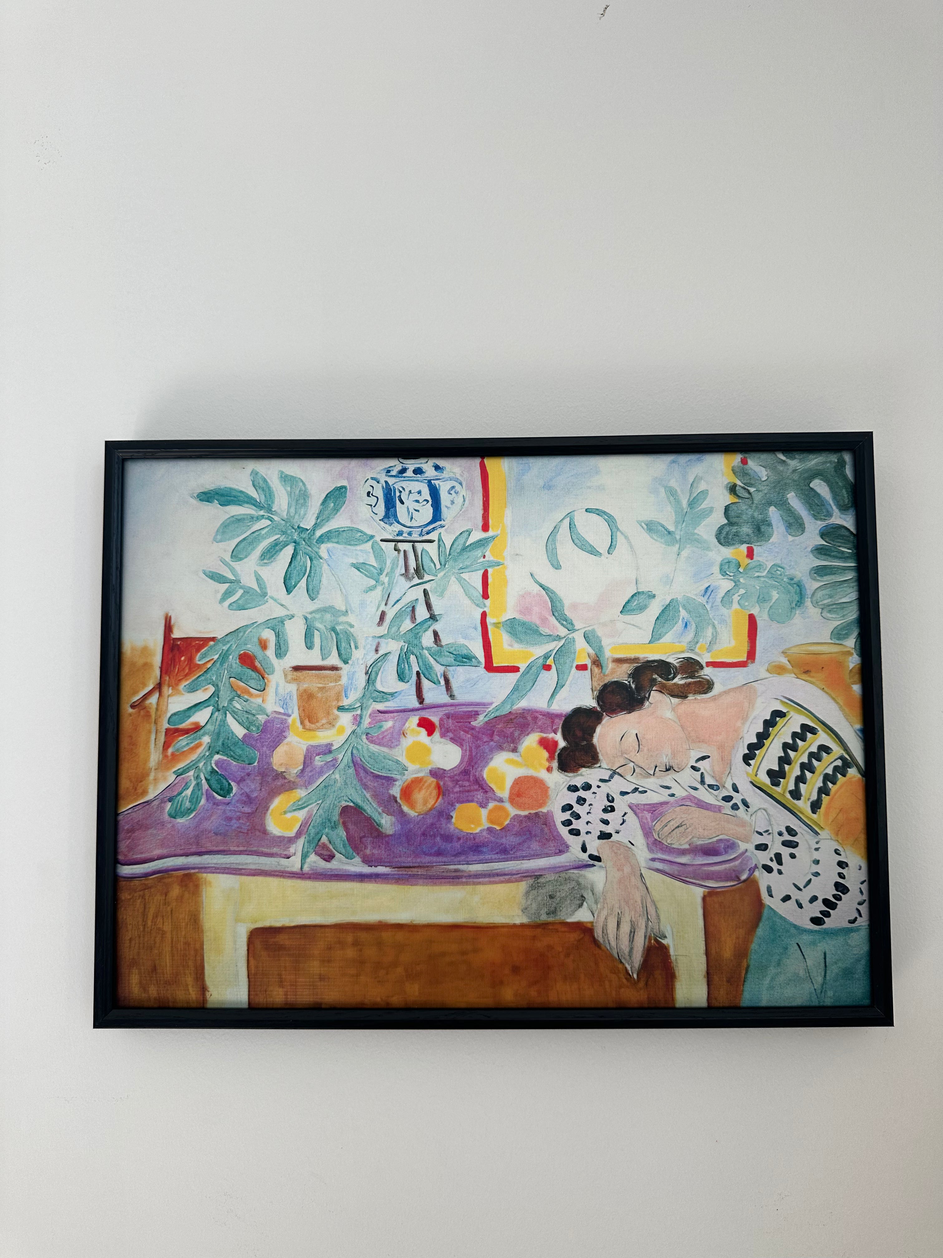 Still Life with Sleeping Woman by Henri Matisse, Textured Wall Art