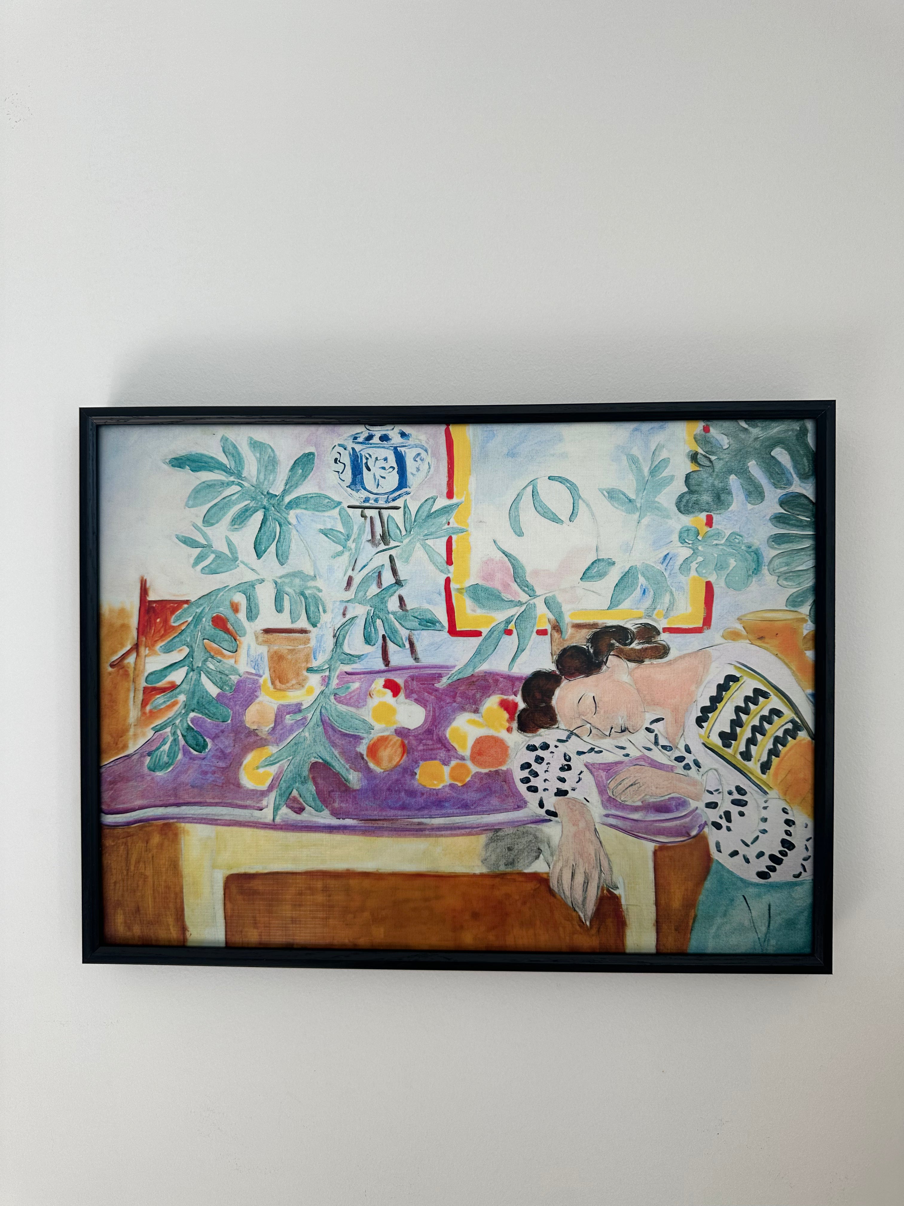 Still Life with Sleeping Woman by Henri Matisse, Textured Wall Art