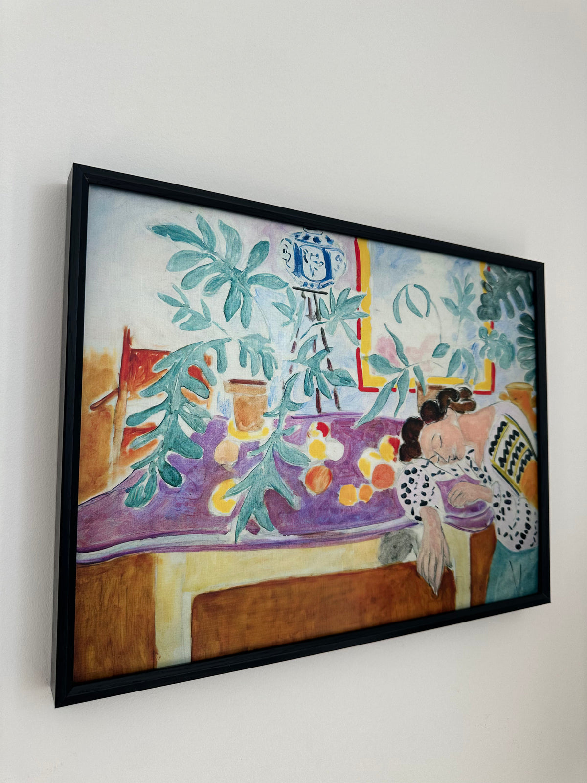 Still Life with Sleeping Woman by Henri Matisse, Textured Wall Art