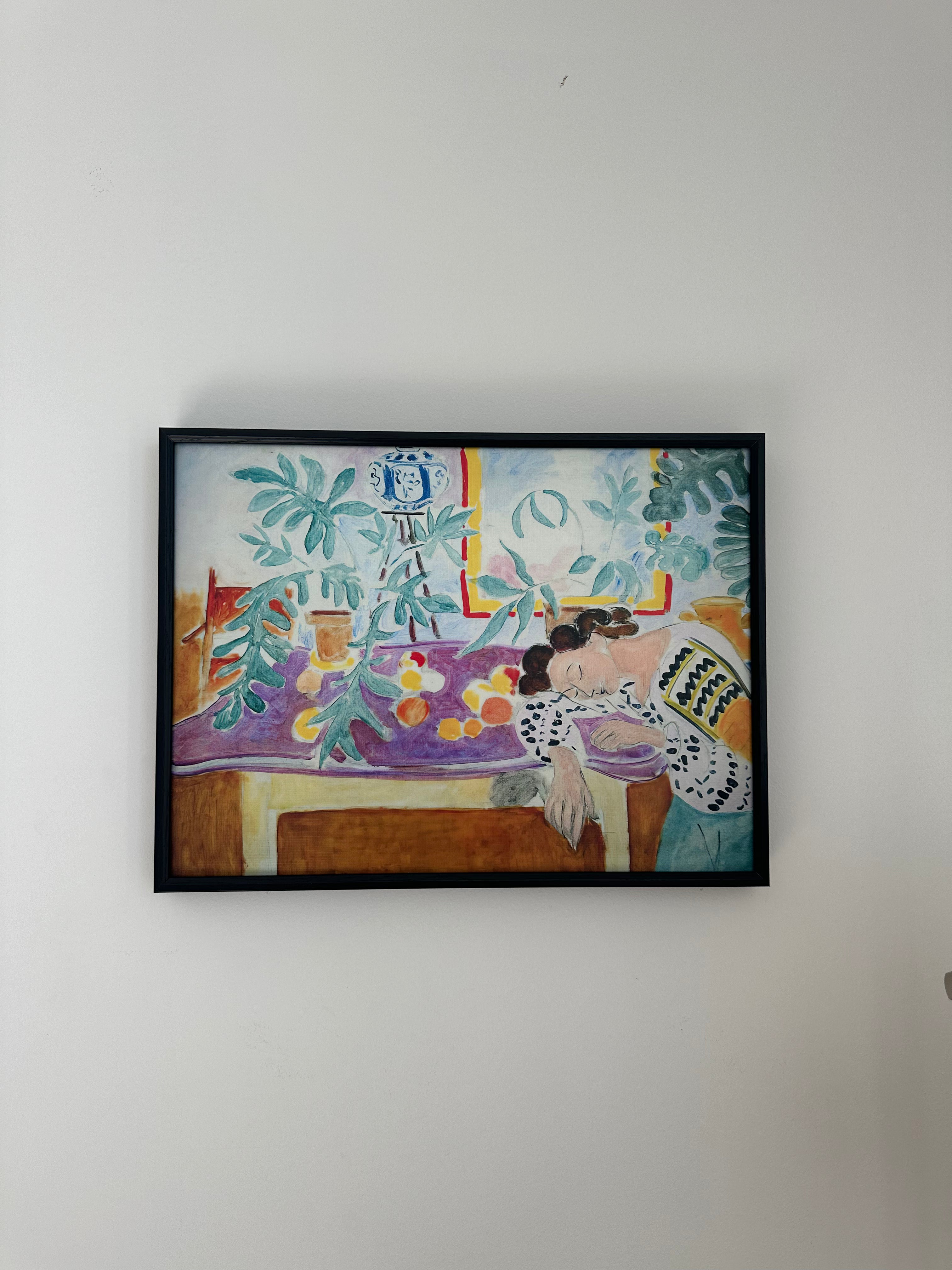 Still Life with Sleeping Woman by Henri Matisse, Textured Wall Art