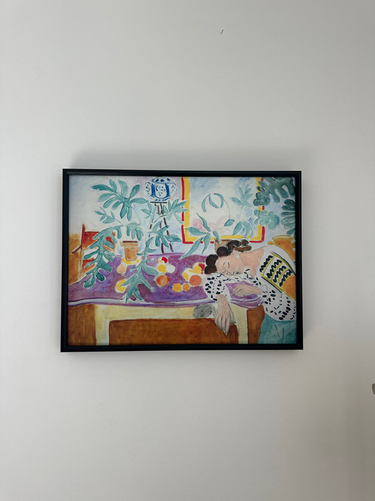 Still Life with Sleeping Woman by Henri Matisse, Textured Wall Art