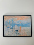 Impression, Sunrise by Claude Monet Textured Art