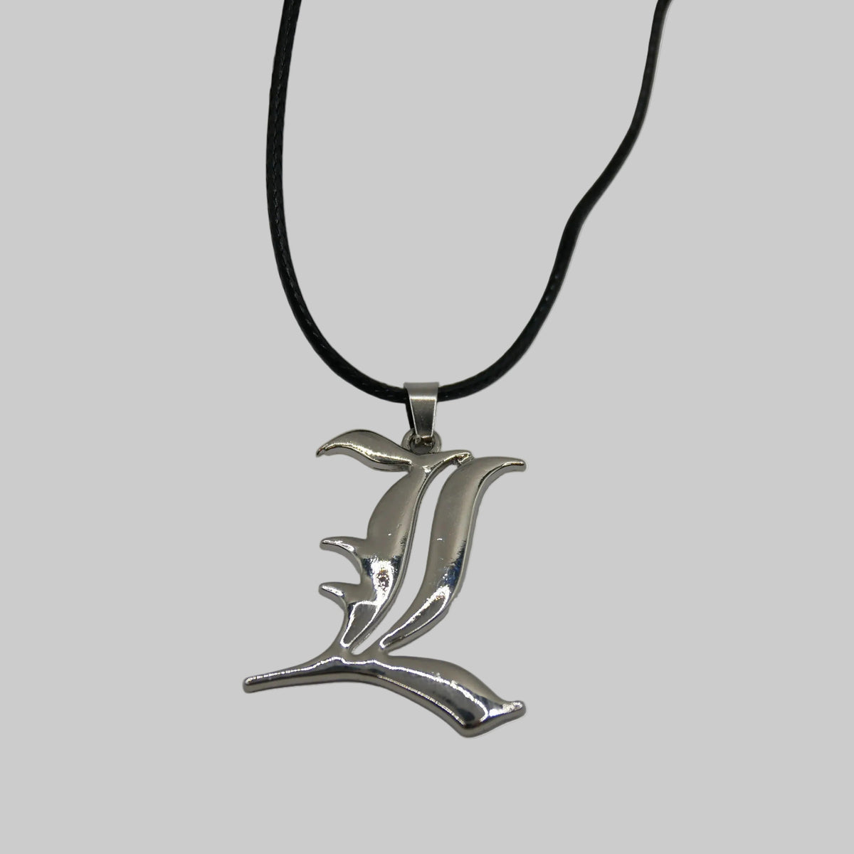 Death Note L Pendant Necklace | Silver Anime Jewelry