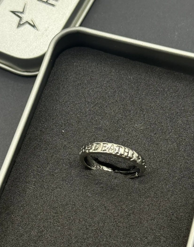 One Piece Inspired Adjustable Engraved Ring – Ace and Luffy Anime Pirate Jewelry
