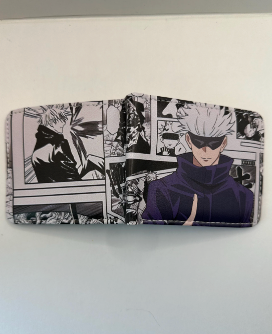 Jujutsu Kaisen Anime Bifold Wallet – Gojo Manga or JJK Squad Design