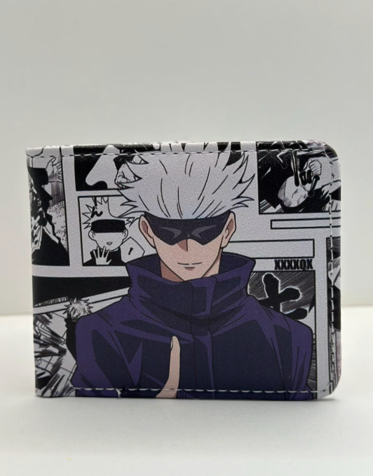 Jujutsu Kaisen Anime Bifold Wallet – Gojo Manga or JJK Squad Design