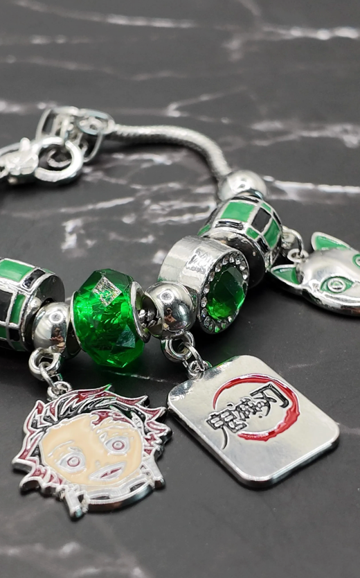 Demon Slayer Inspired Charm Bracelet