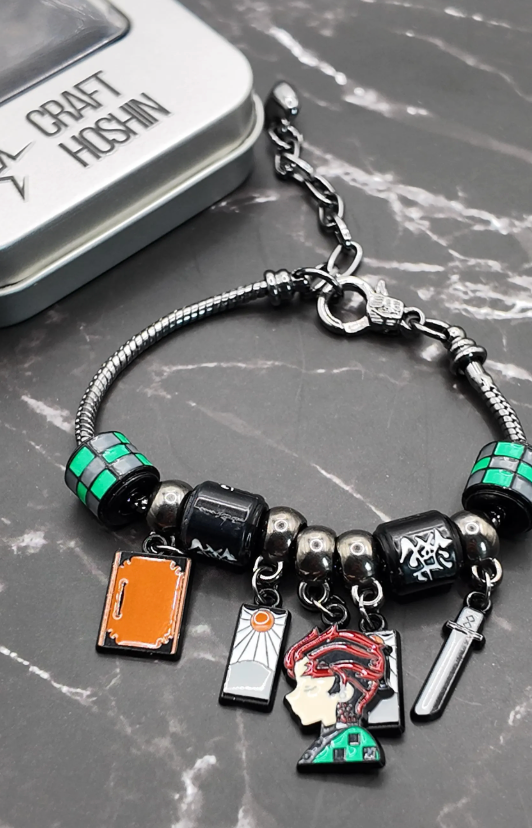 Demon Slayer Inspired Charm Bracelet