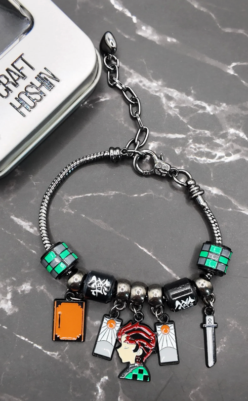 Demon Slayer Inspired Charm Bracelet