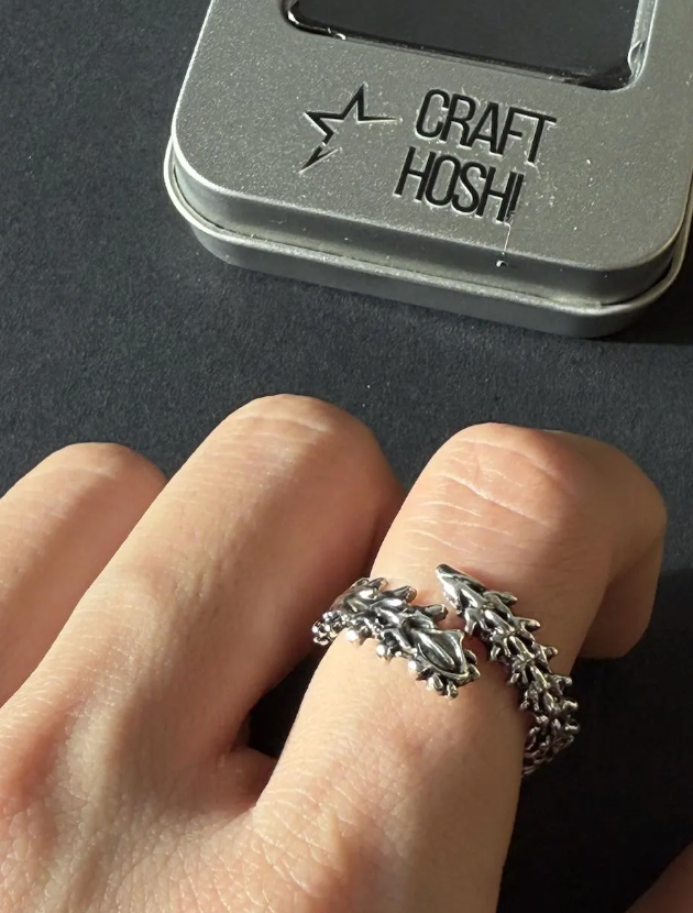 Kaneki Ken Ring | Tokyo Ghoul Enamel Ring | Dark Anime Jewelry Gift