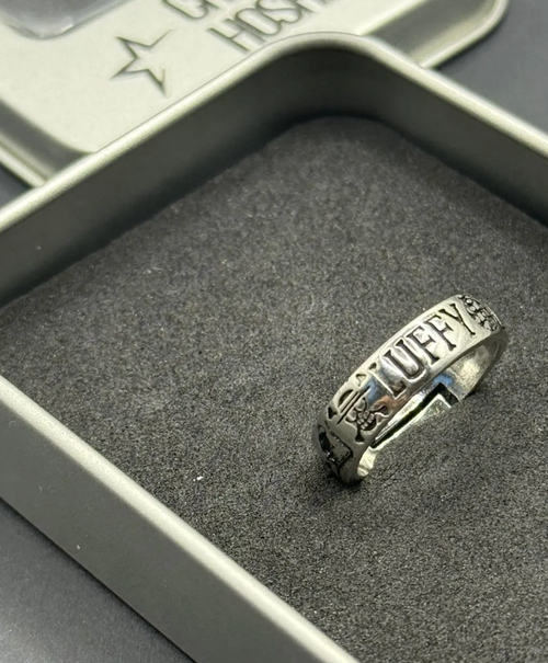 ACE Tribute Ring | One Piece Engraved Ring | Anime Jewelry Gift
