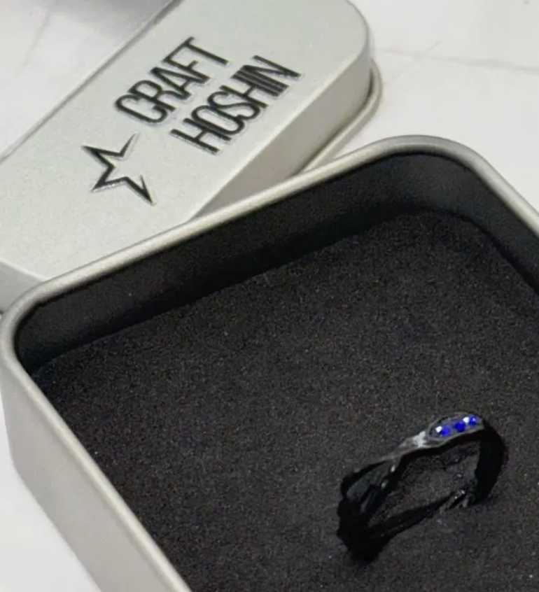 Eren & Levi Ring | Attack on Titan Crystal Ring | AOT Anime Jewelry Gift