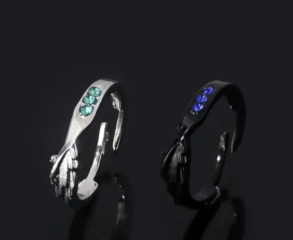 Eren & Levi Ring | Attack on Titan Crystal Ring | AOT Anime Jewelry Gift