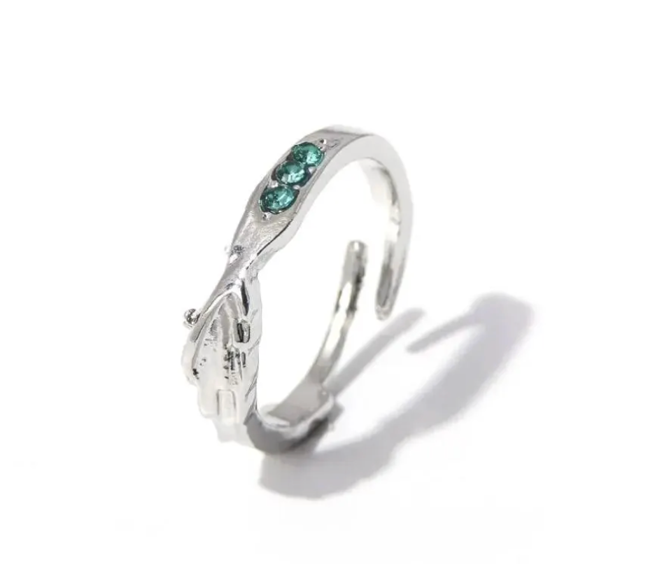 Eren & Levi Ring | Attack on Titan Crystal Ring | AOT Anime Jewelry Gift