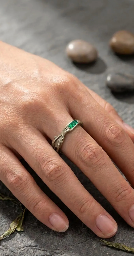 Eren & Levi Ring | Attack on Titan Crystal Ring | AOT Anime Jewelry Gift