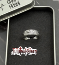 Sukuna Cursed Eye Ring | JJK Anime Ring | Dark Enamel Jewelry Gift